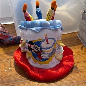 Mickey Mouse Birthday Hat with Candles